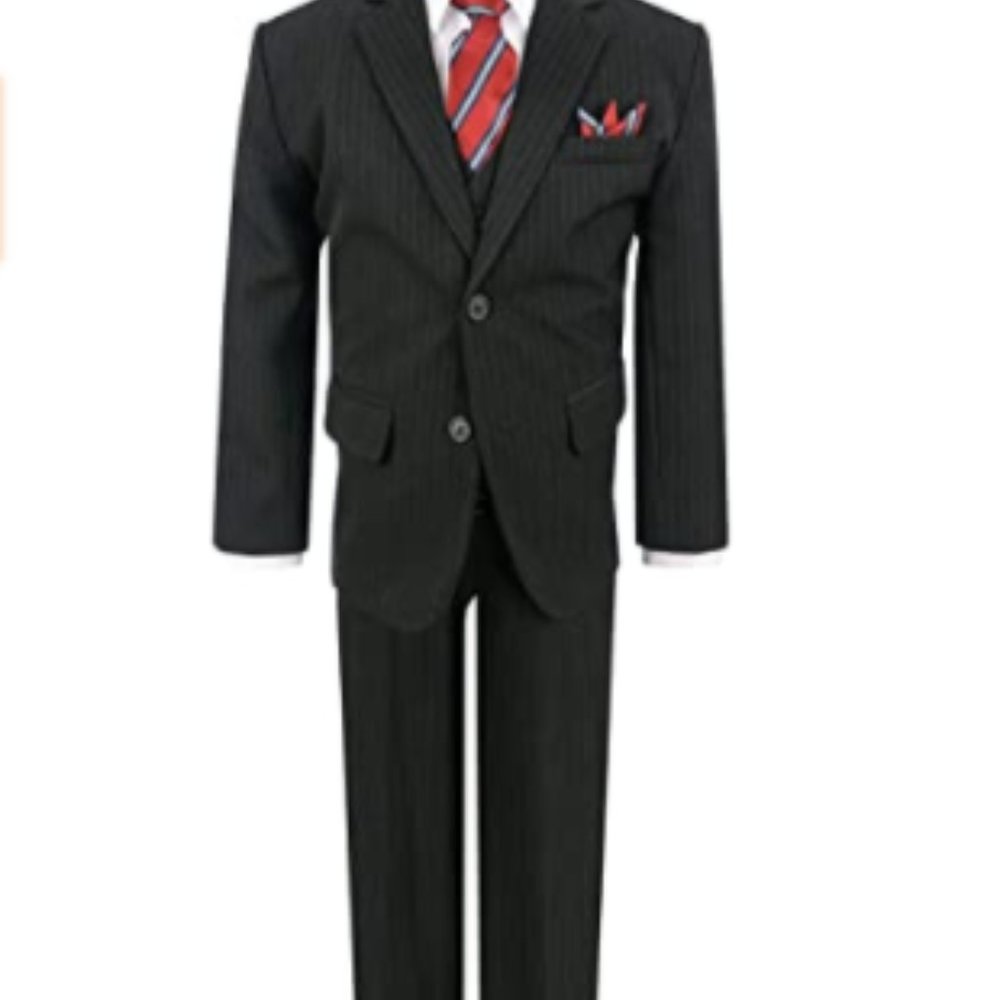 Gino Giovanni Boy's Formal 2 Buttons Pinstripe
